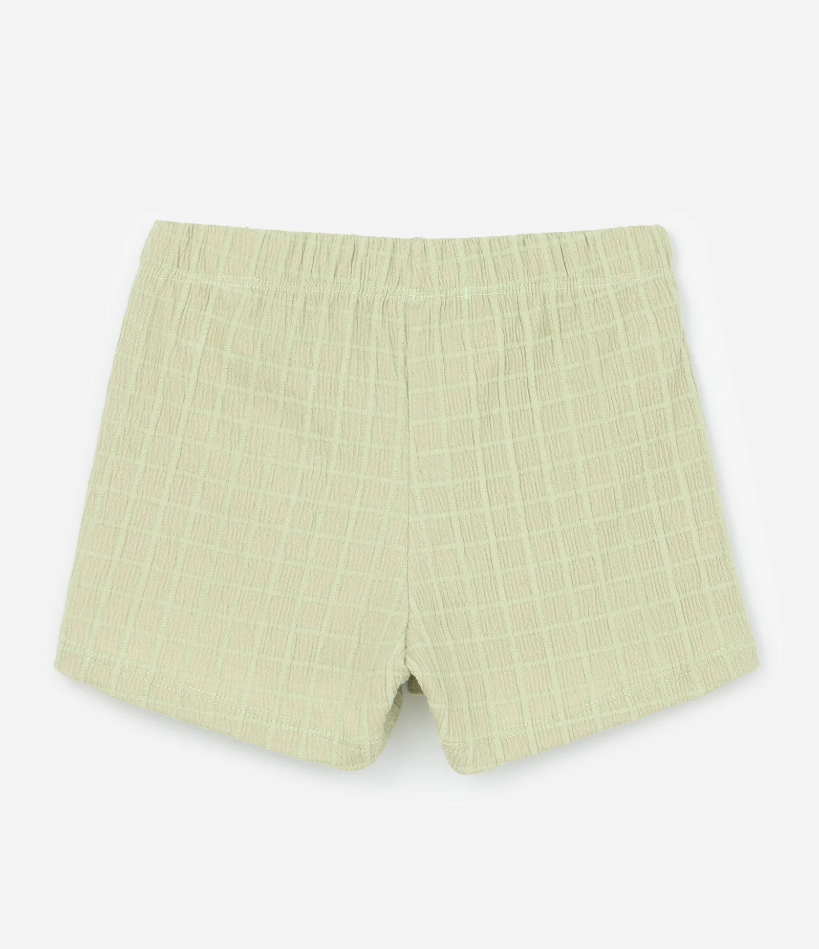 Conjunto Infantil Texturizado com Batinha e Short com Bolsos - Tam 1 A 6 Anos Verde Claro 5