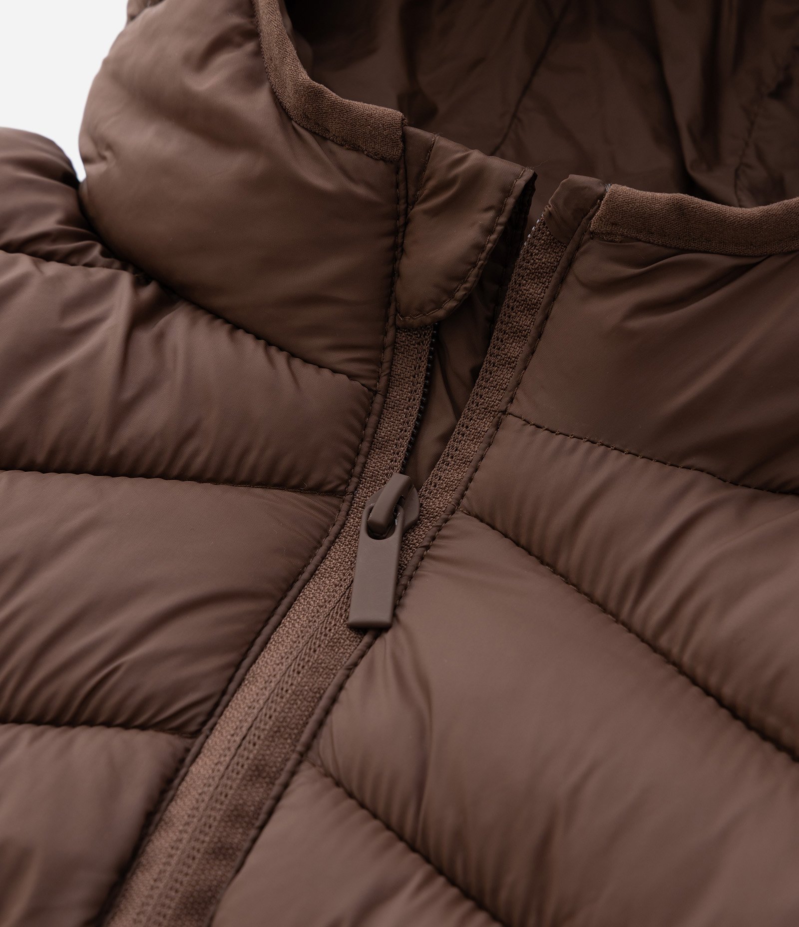 Jaqueta Ultraleve Infantil com Capuz - Tam 5 a 14 Anos Marrom 7