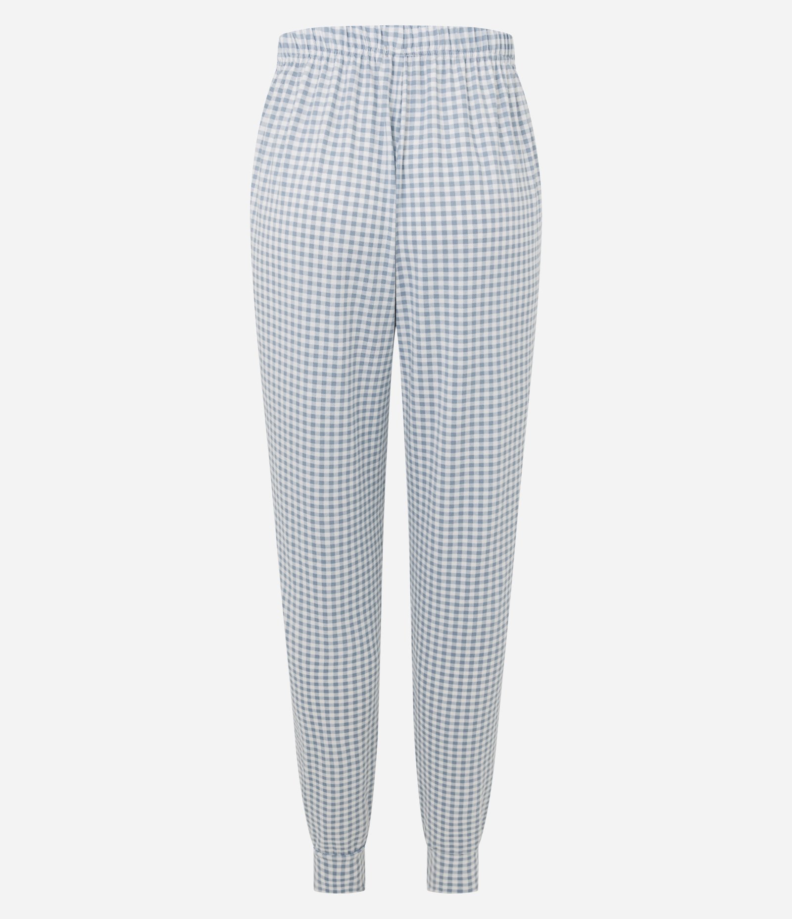 Calça de Pijama Jogger com Estampa Xadrez Azul 2