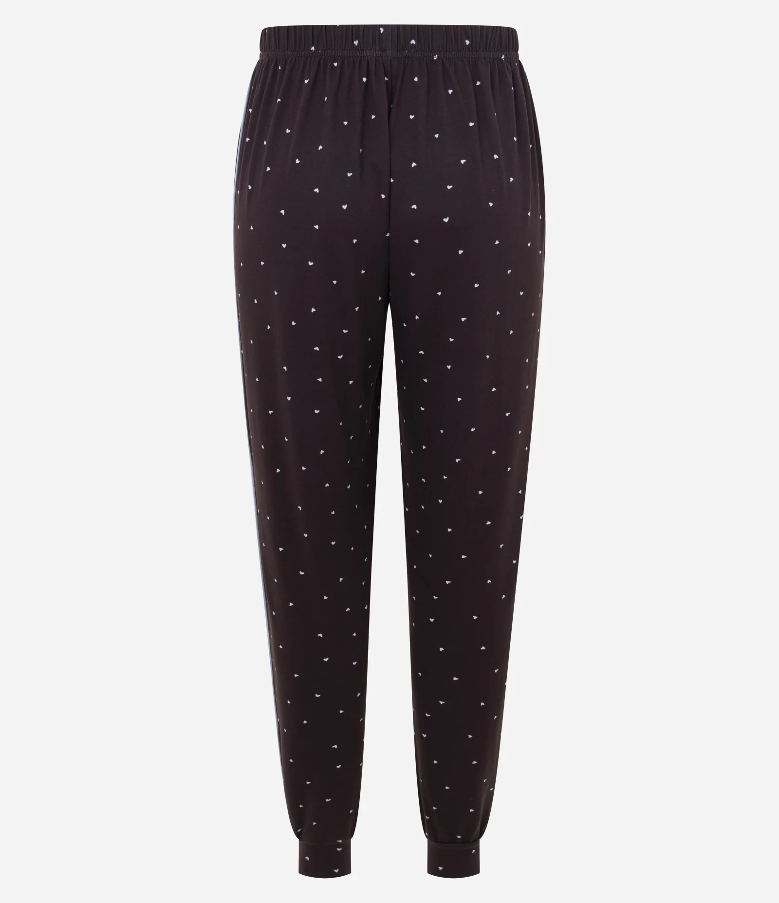 Calça de Pijama em Peach Touch com Estampa de Coração Marrom 2