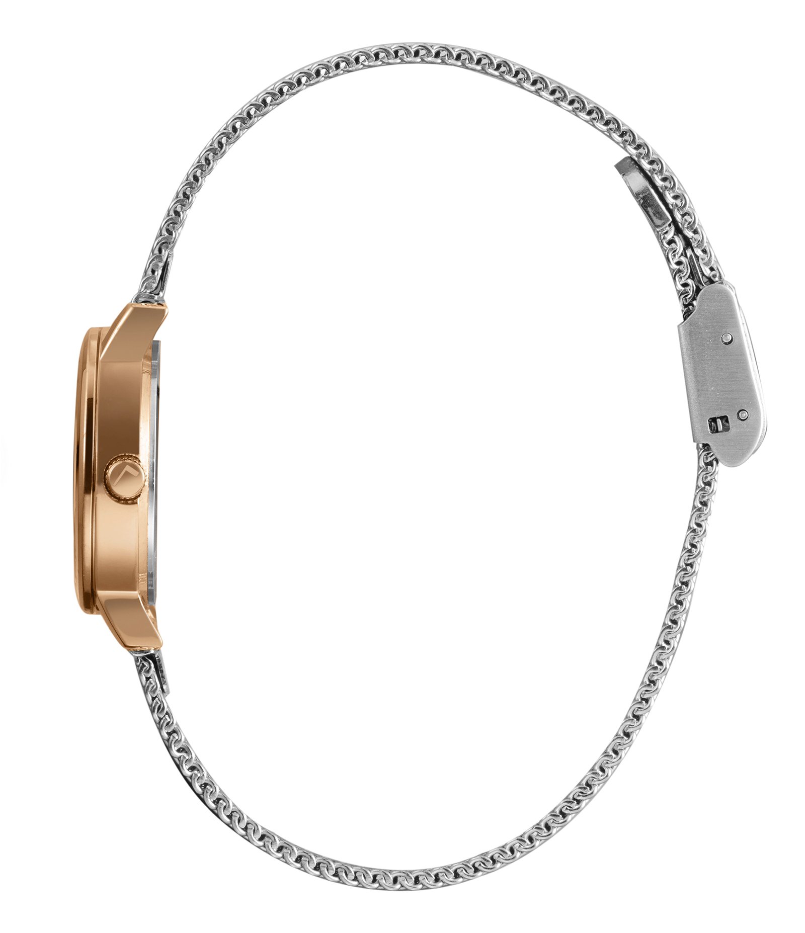 Relógio Analógico Metal  e Aço Lince Prata 2