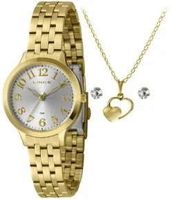 Relógio Analógico Aço Lince