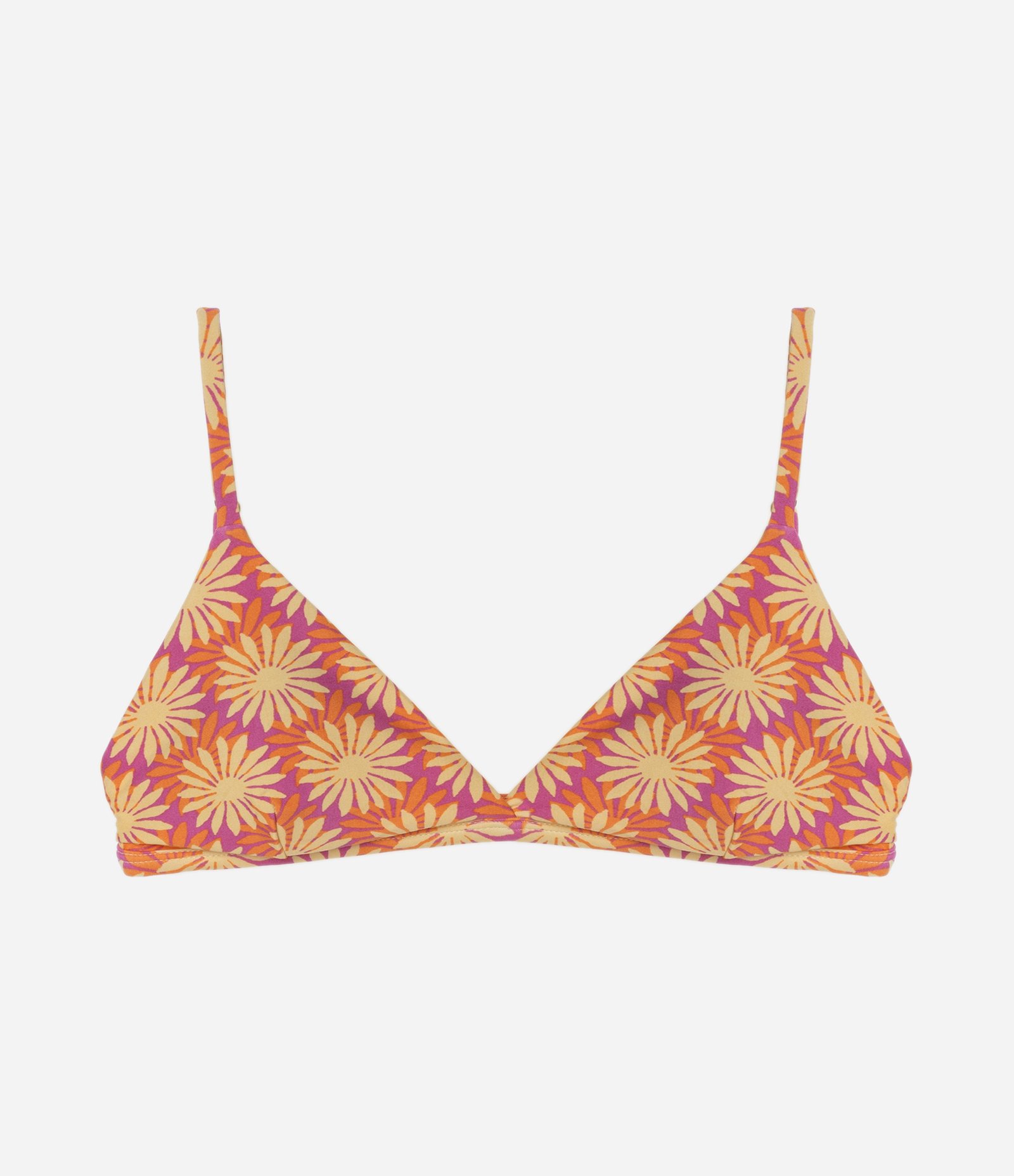 Biquini Top Triângulo Fixo em Microfibra Multicores 1