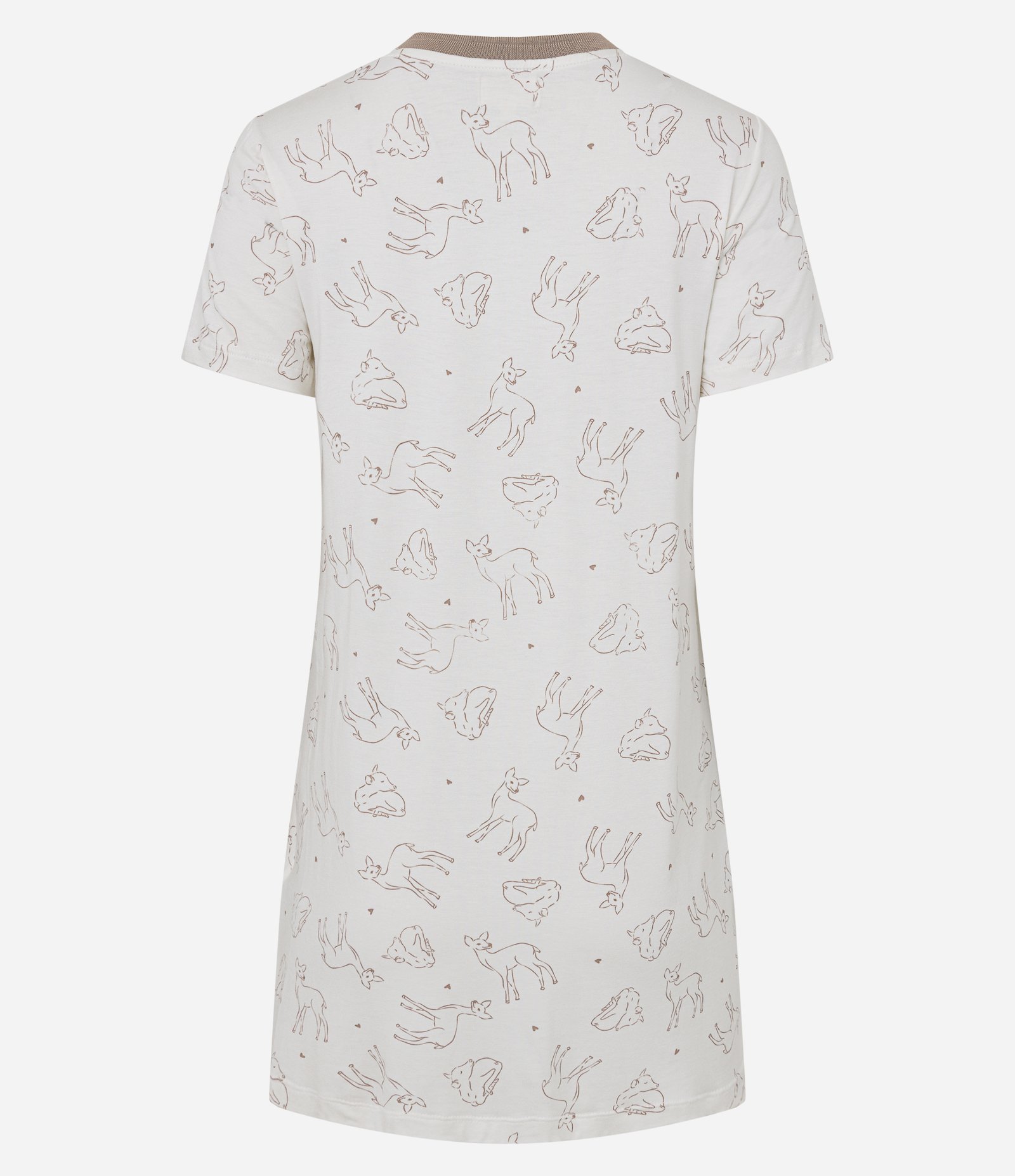 Camisola Curta em Viscose com Estampa de Bichinho Off White 2