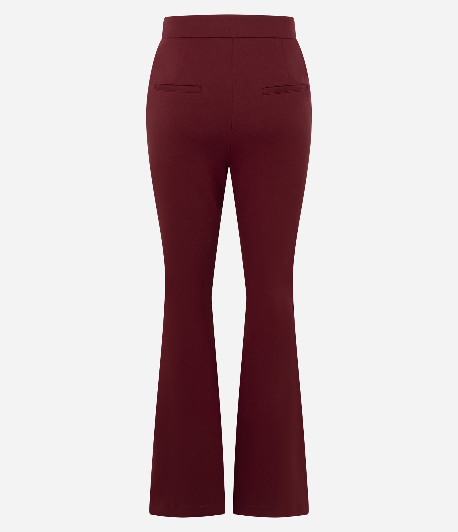 Calça Flare com Enfeite Metálico no Cós Vermelho 7