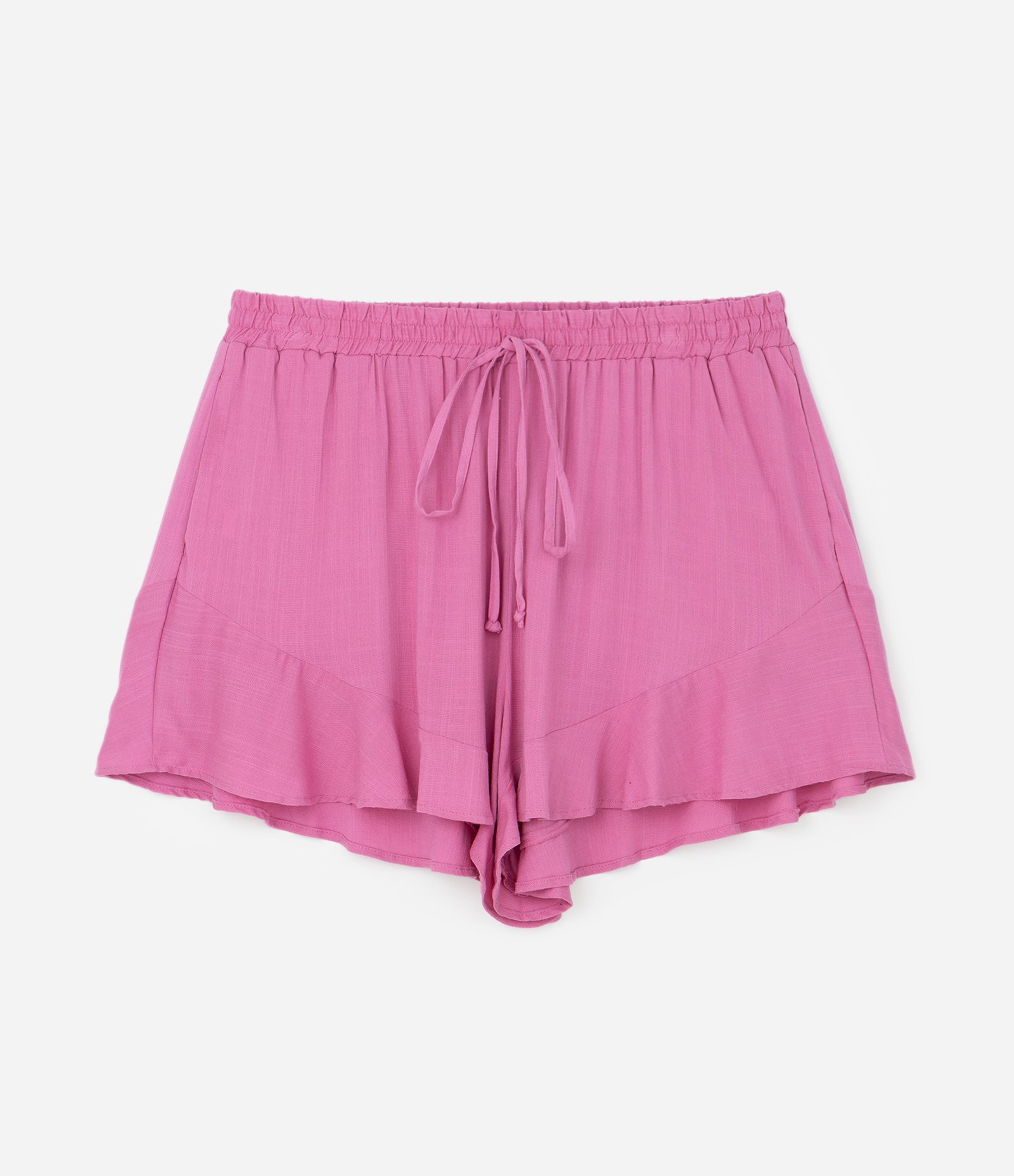 Short Soltinho com Babadinho na Barra Curve & Plus Size Rosa 4