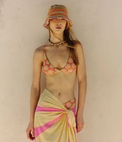 Biquíni Asa Delta Empina Bumbum Estampado em Microfibra