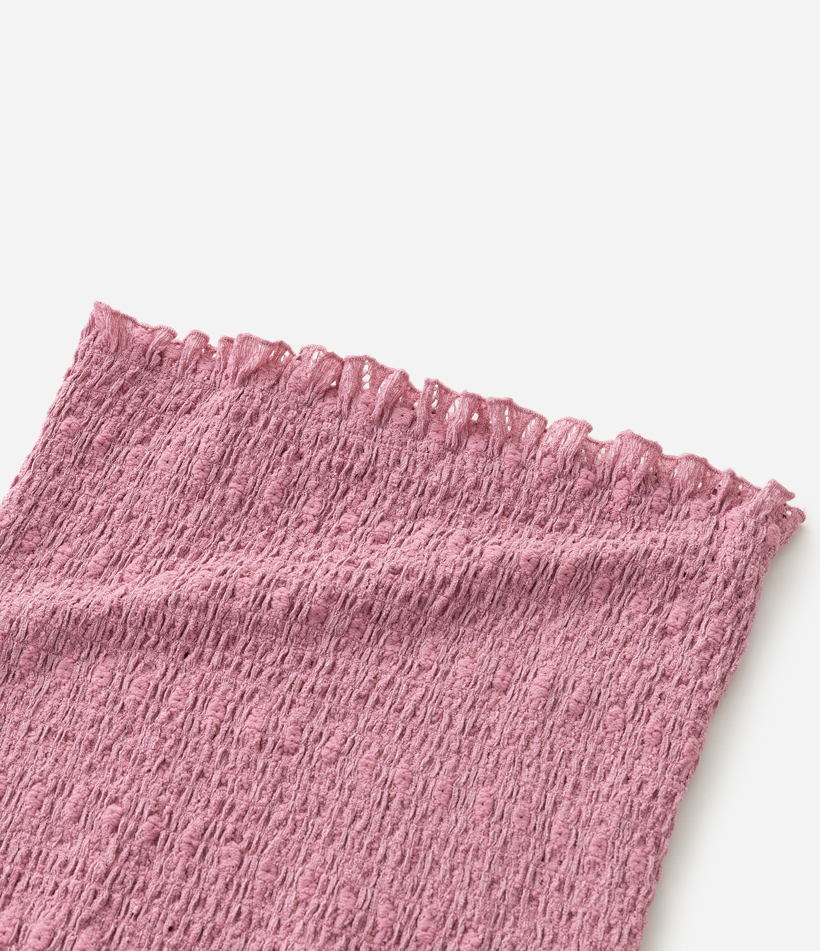 Blusa Infantil Cropped Texturizada com Babado – Tam 5 a 14 Anos Rosa 5