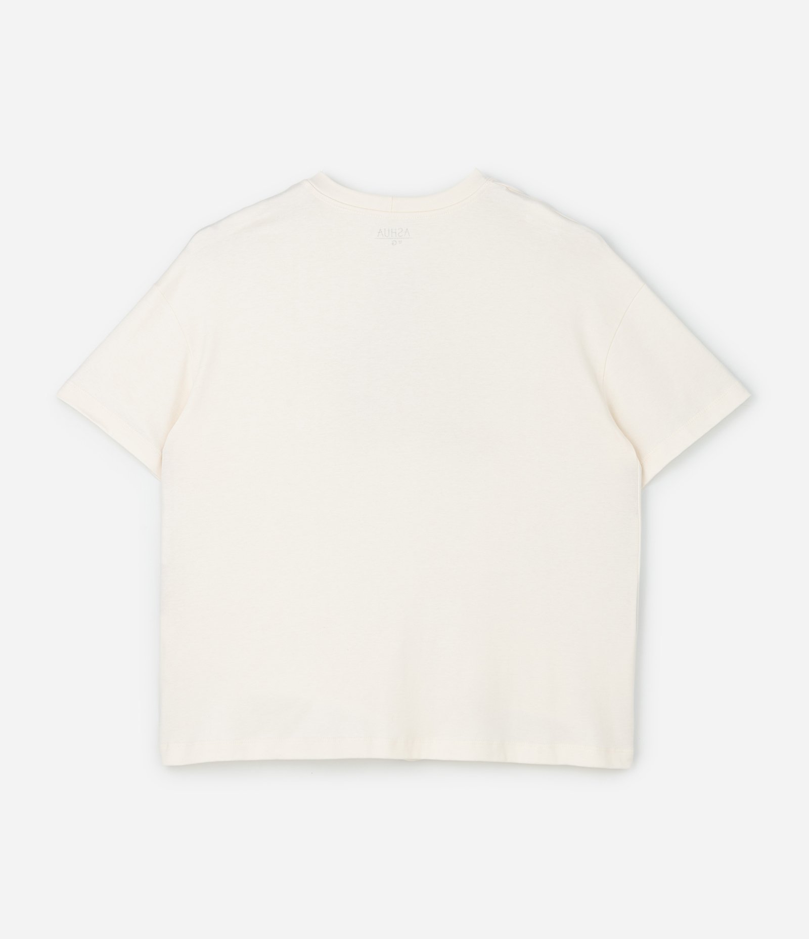 Camiseta Oversized em Suedine Estampa Cerejas Curve & Plus Size Off White 2