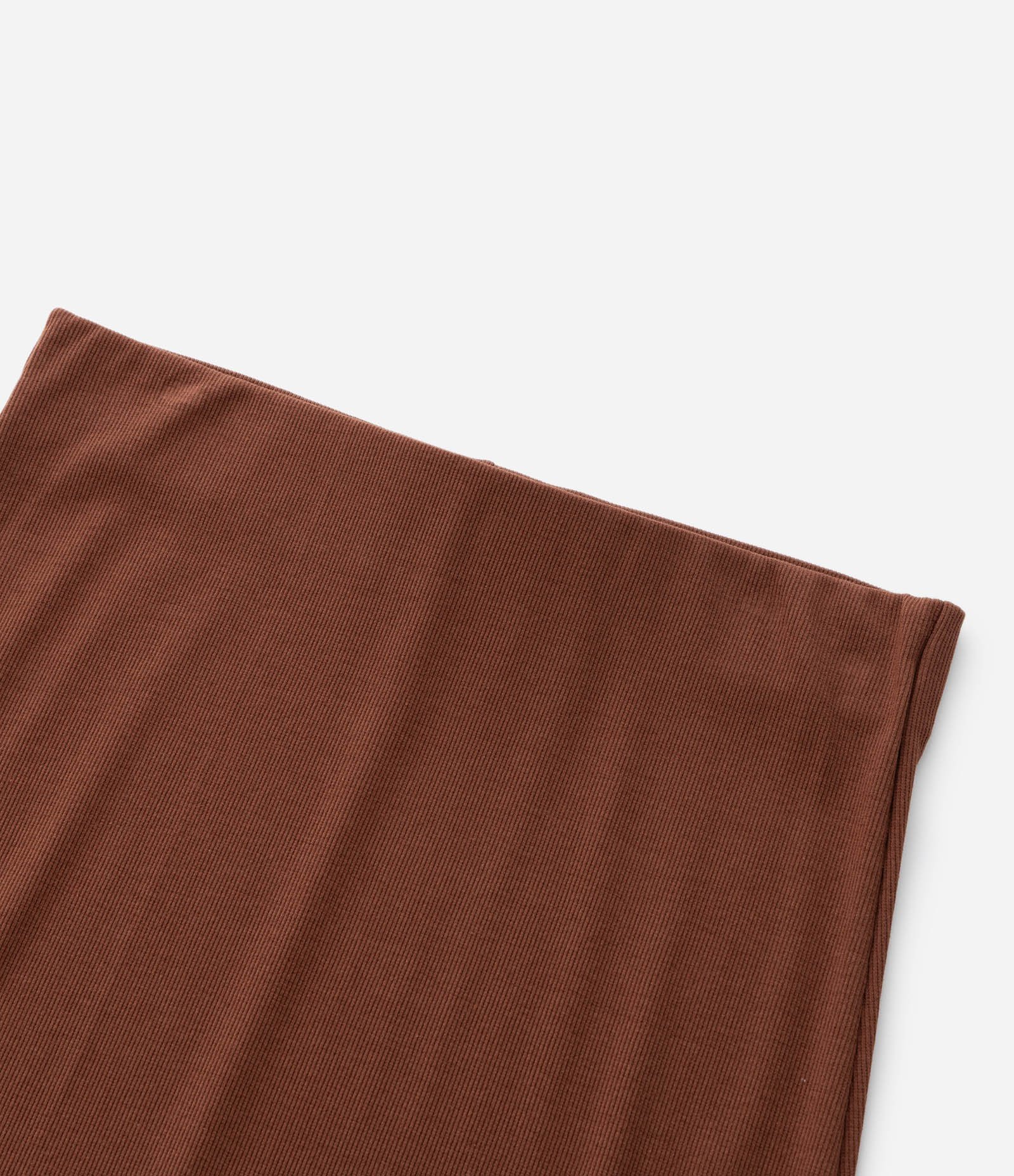 Saia Midi Canelada com Fenda Curve & Plus Size Marrom 4