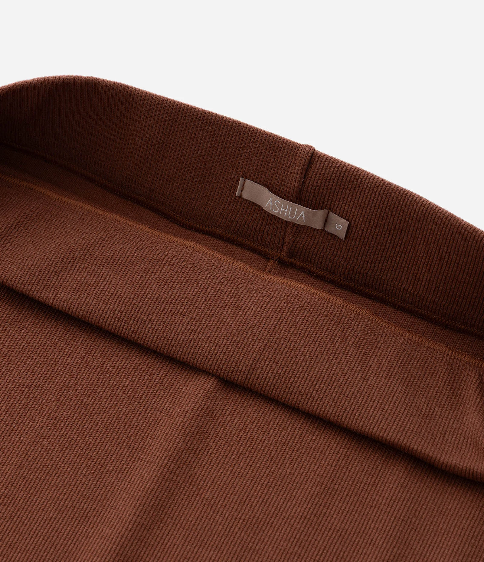 Saia Midi Canelada com Fenda Curve & Plus Size Marrom 5