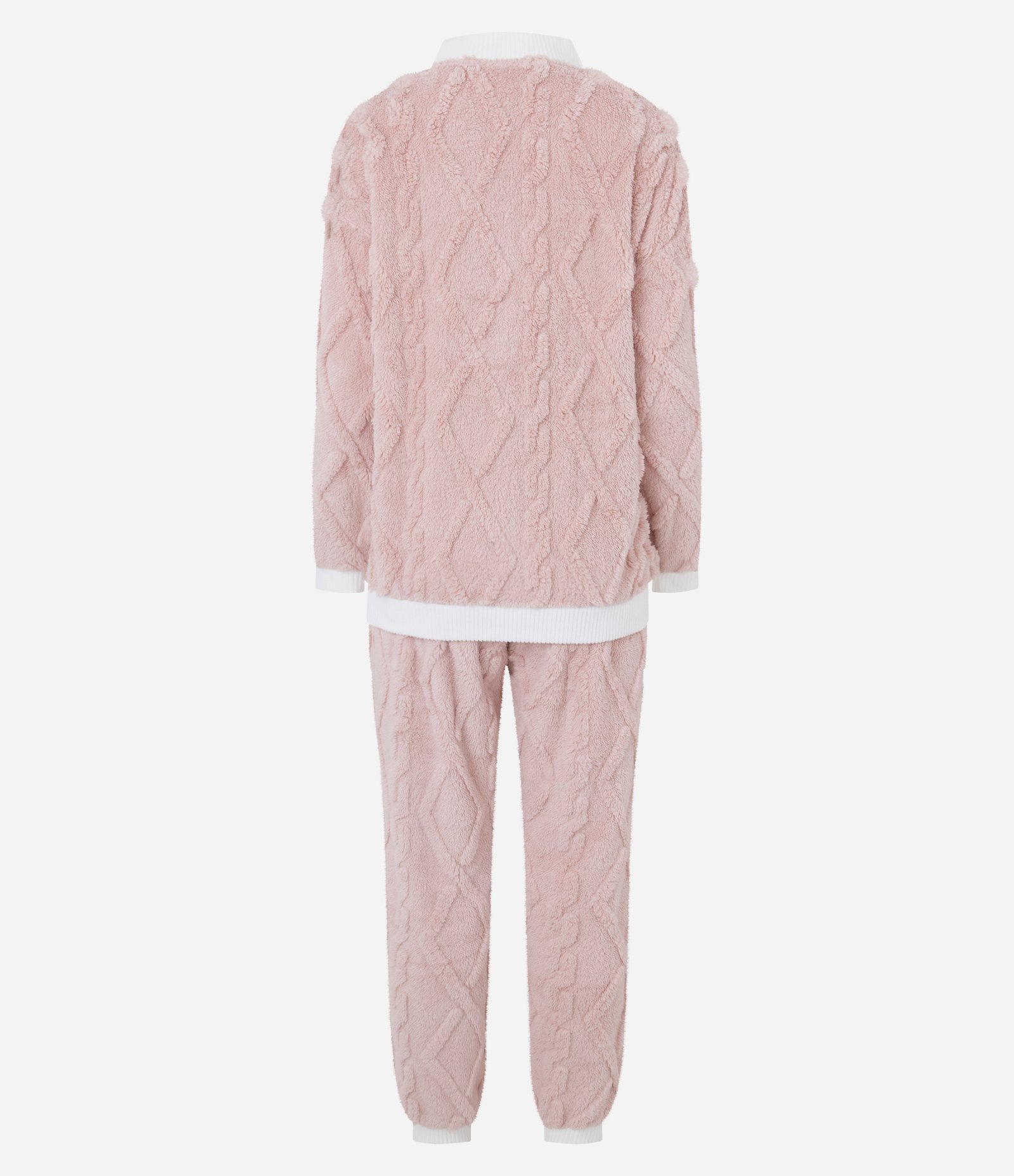 Pijama Longo em Fleece Snoopy Rosa 3