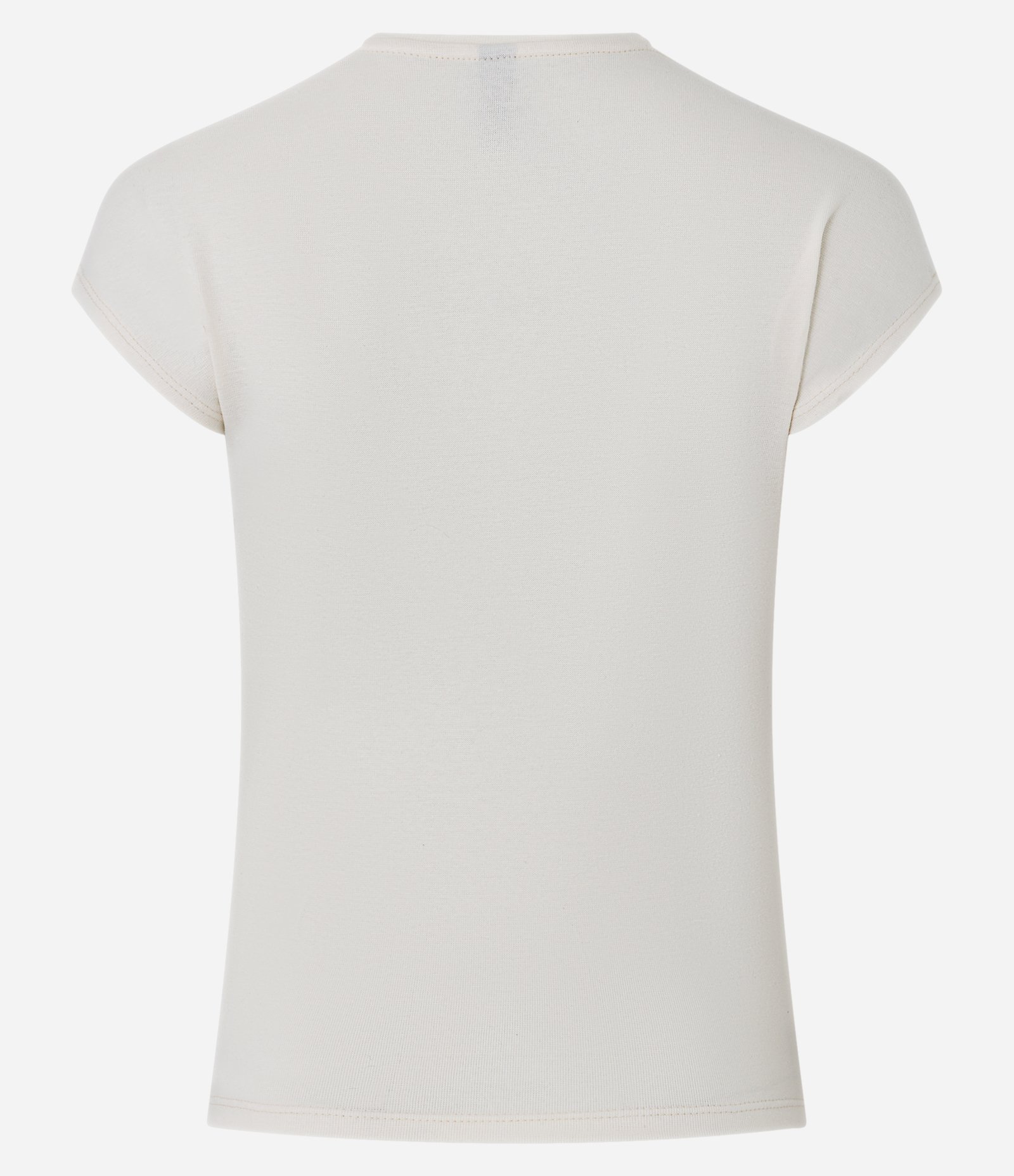 Blusa Básica em Ribana com Ombro Caído Branco 7