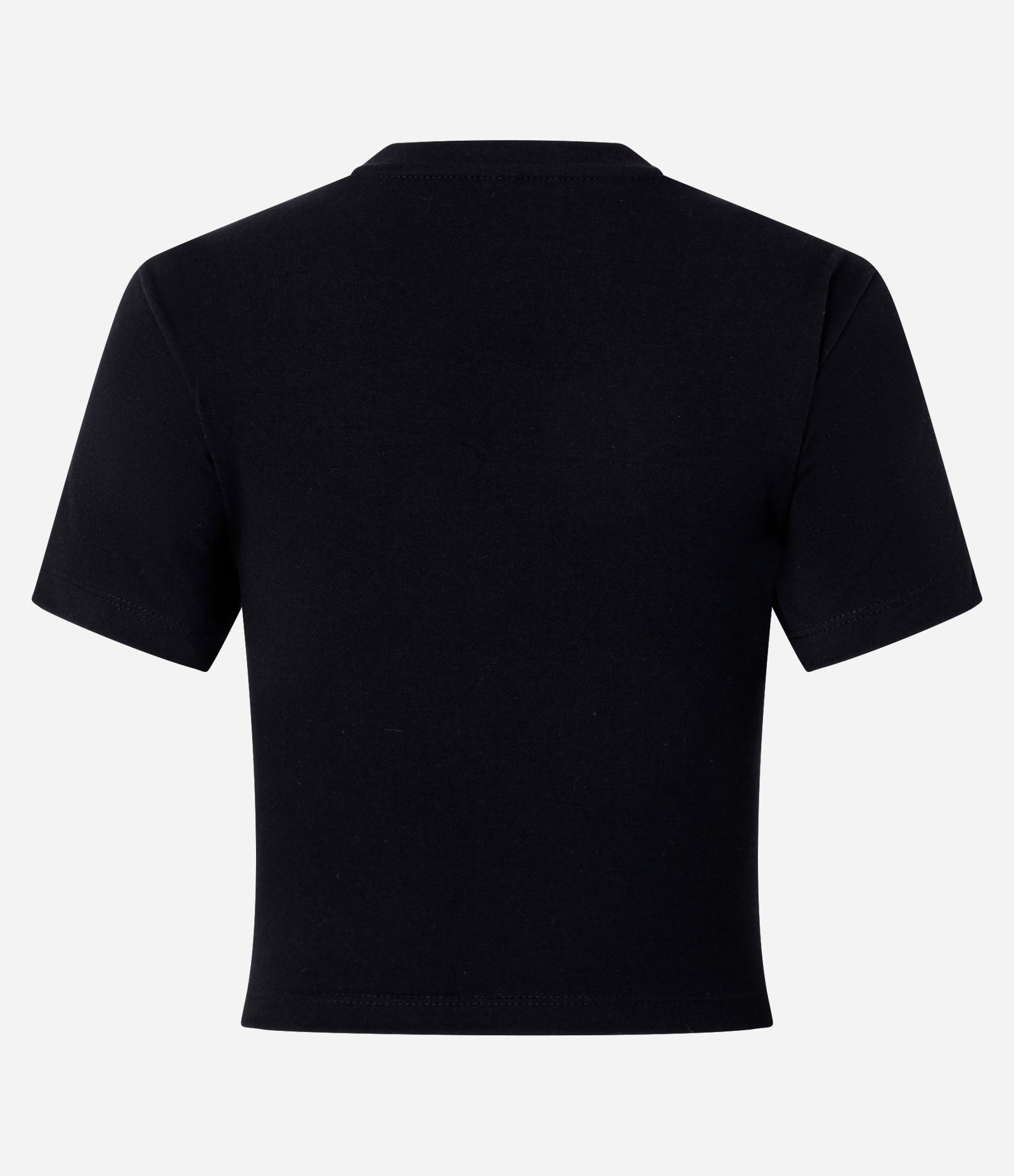 Blusa Regular em Cotton com Decote V Preto 5