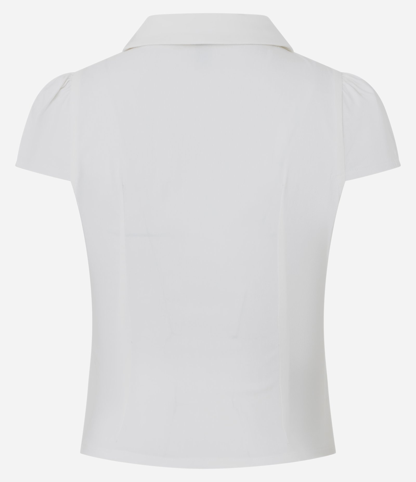 Blusa em Bengaline com Gola Polo e Zìper Snow White 5