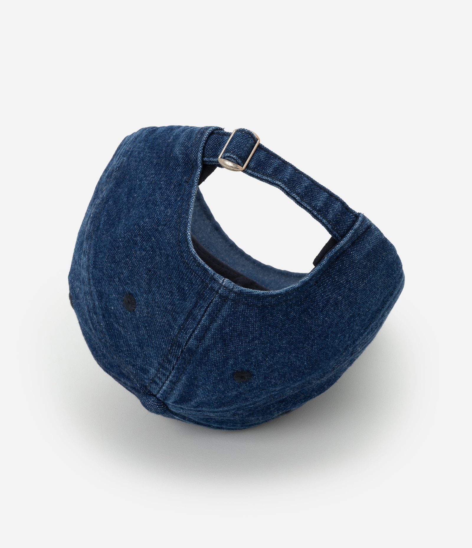 Boné em Sarja com Aba Curva e Bordado Rio de Janeiro Brasil Azul 3