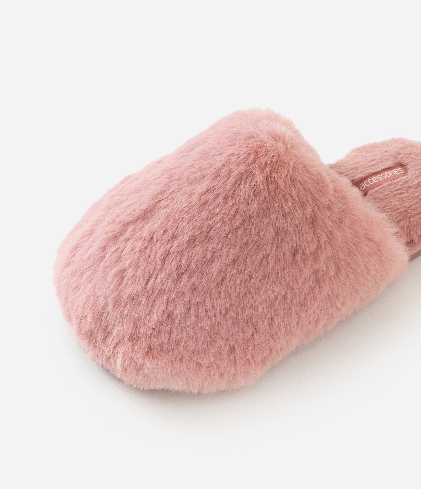 Pantufa Fechada Peluciada Rose 3