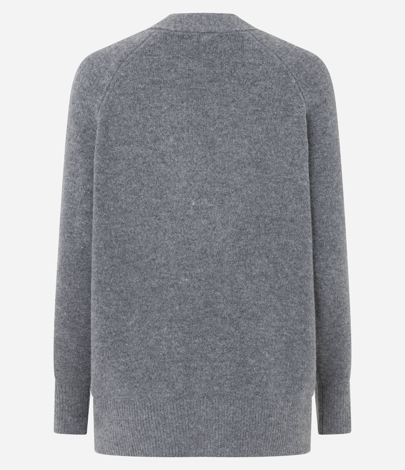 Cardigan em Tricô com Botões Grandes Cinza 3