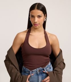 Blusa Frente Única em Ponto Roma