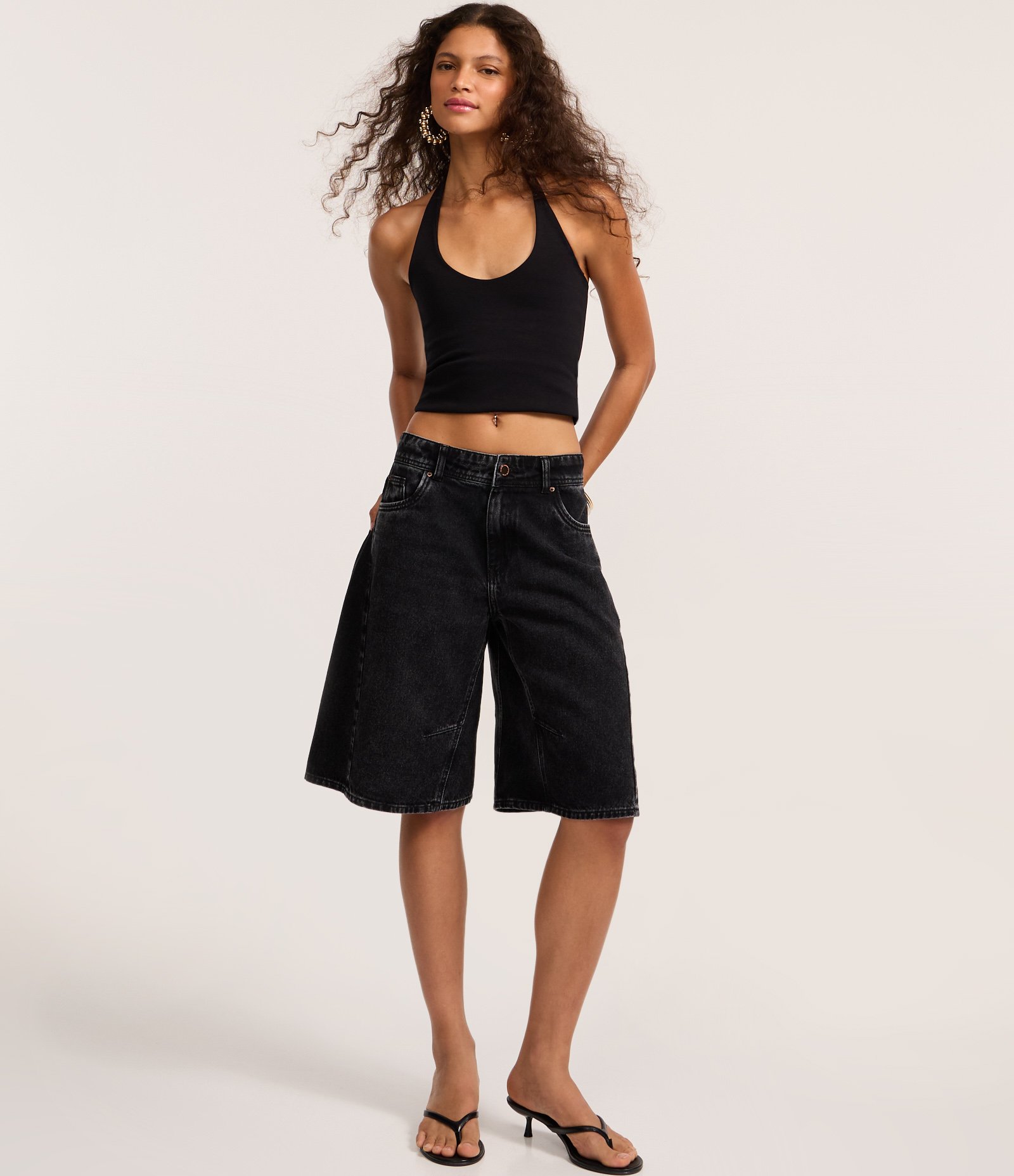 Blusa Frente Única em Ponto Roma Preto 2