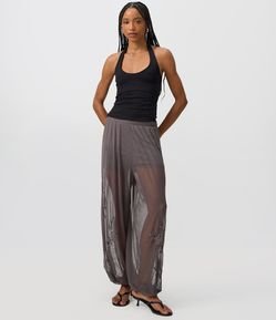 Blusa Frente Única em Ponto Roma