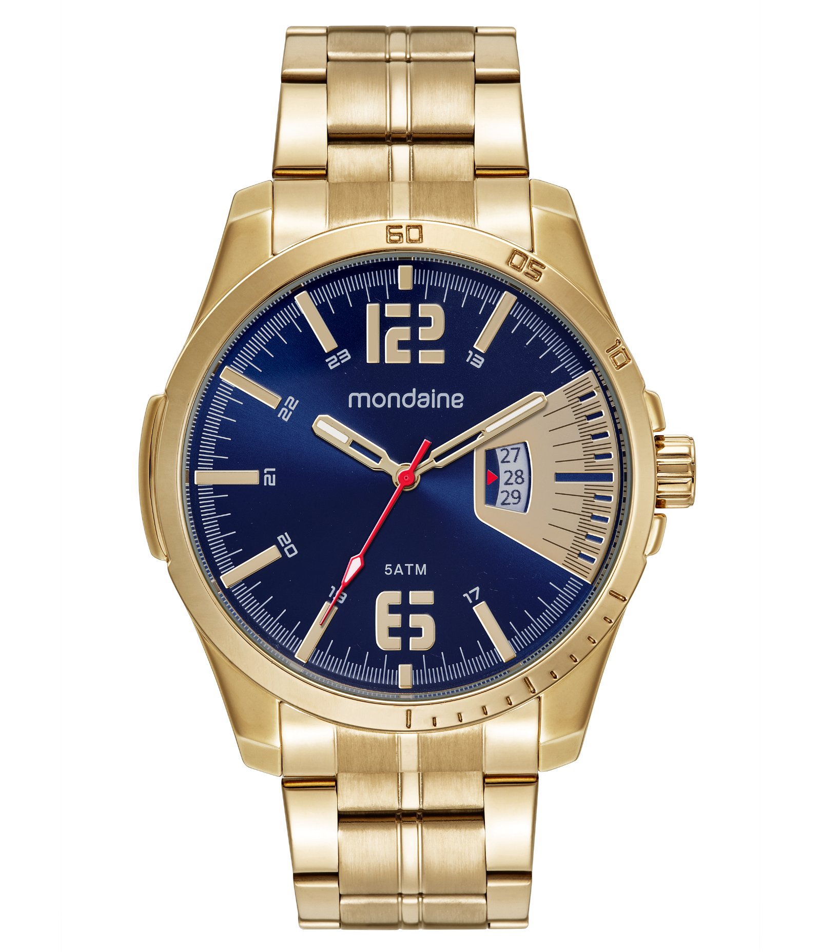 Relógio Cronógrafo Aço Mondaine  Dourado 1