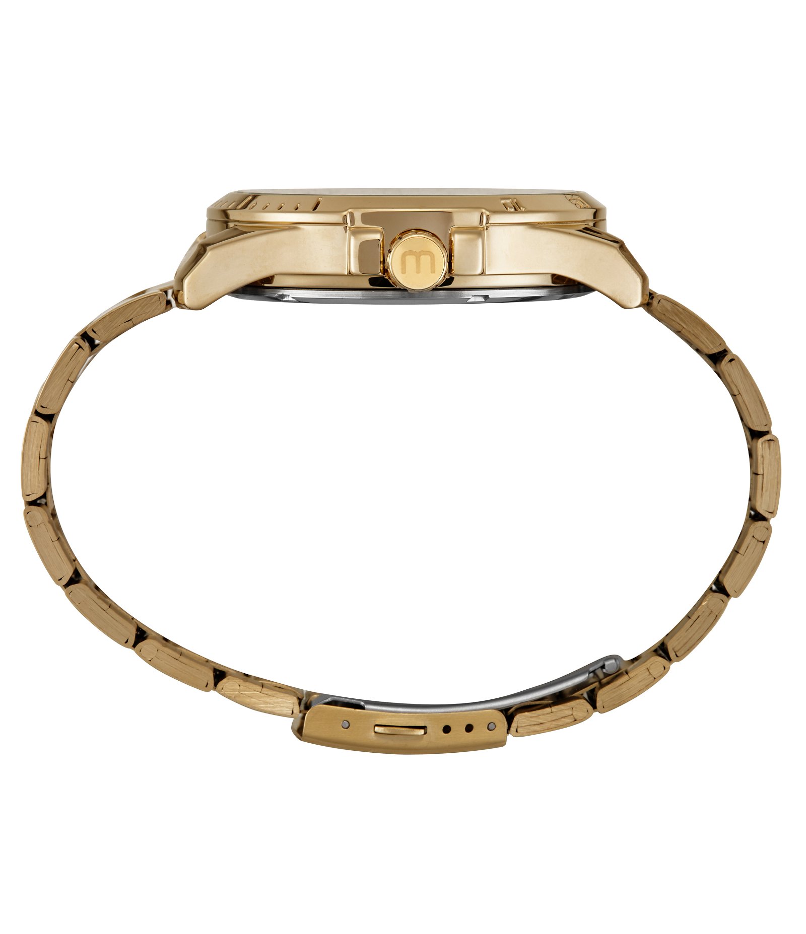 Relógio Cronógrafo Aço Mondaine  Dourado 3