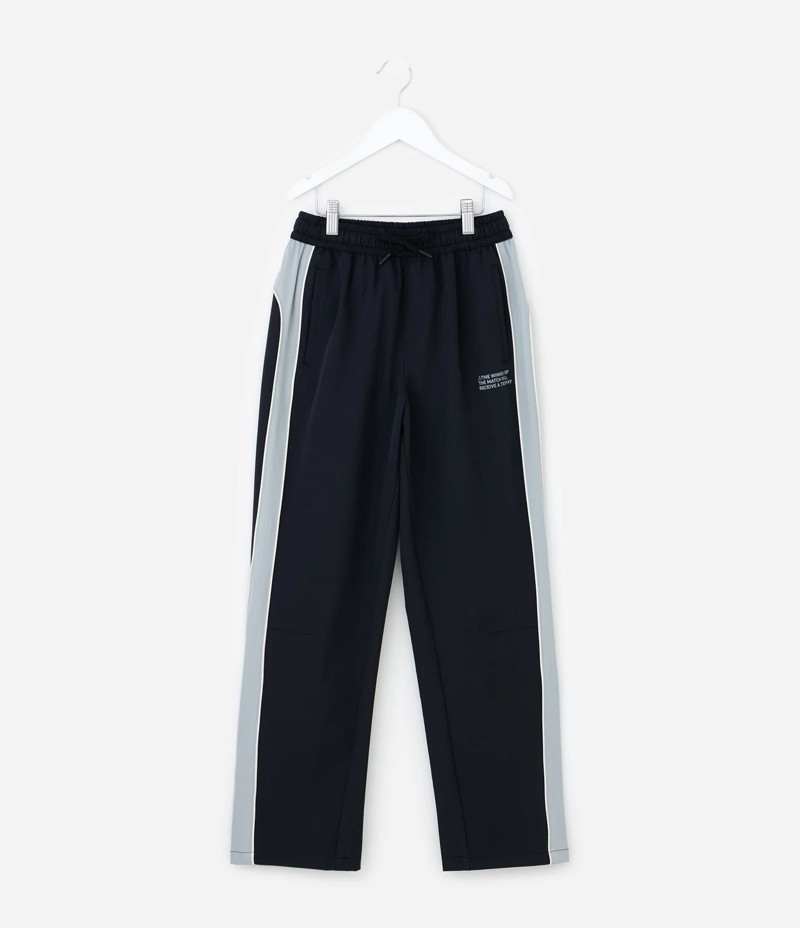 Calça Infantil Tática Lisa com Elástico 5 a 14 Anos Preto 1
