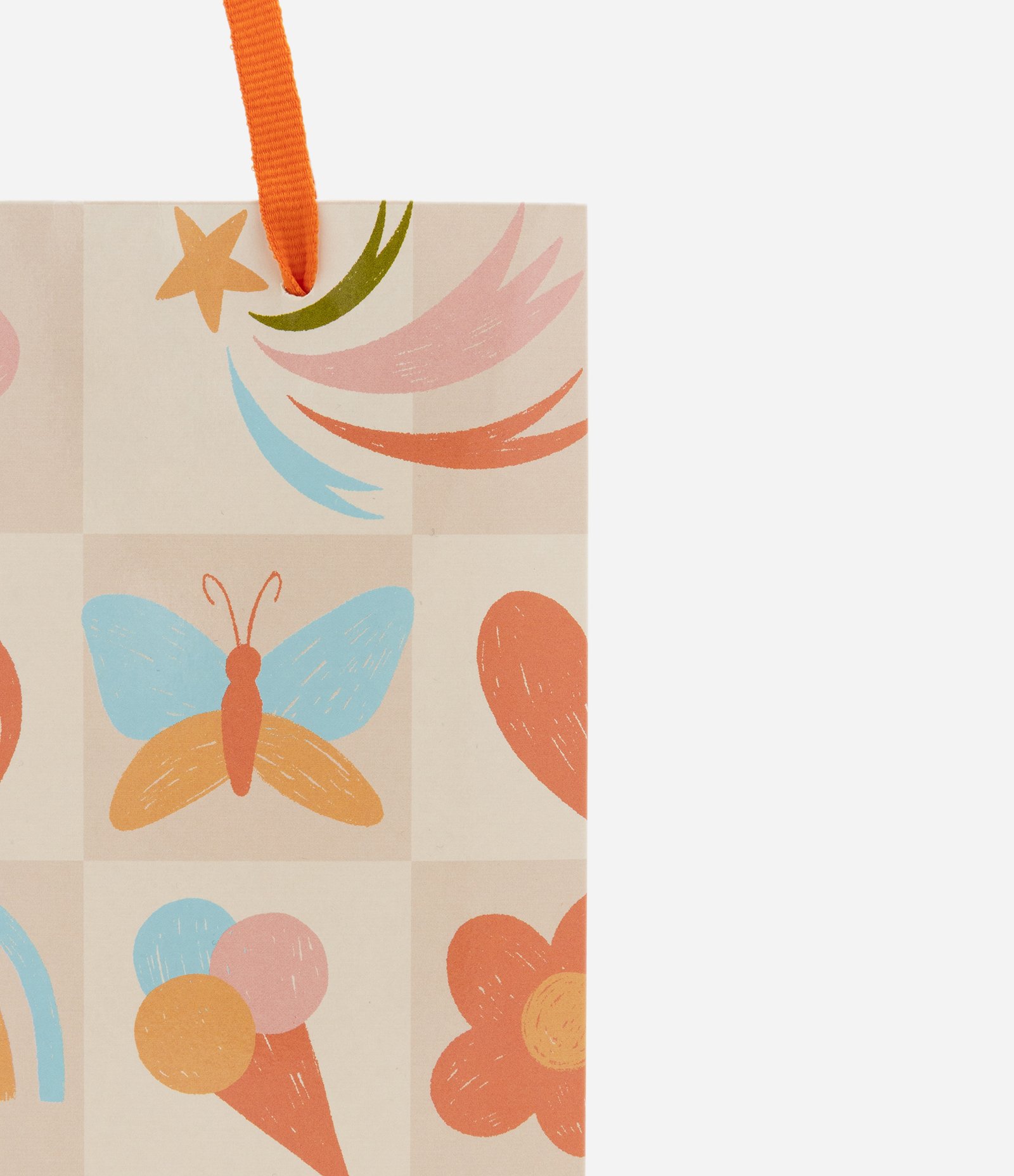 Embalagem de Presente Sacola em Papel Texturizado com Estampa Multicores 2