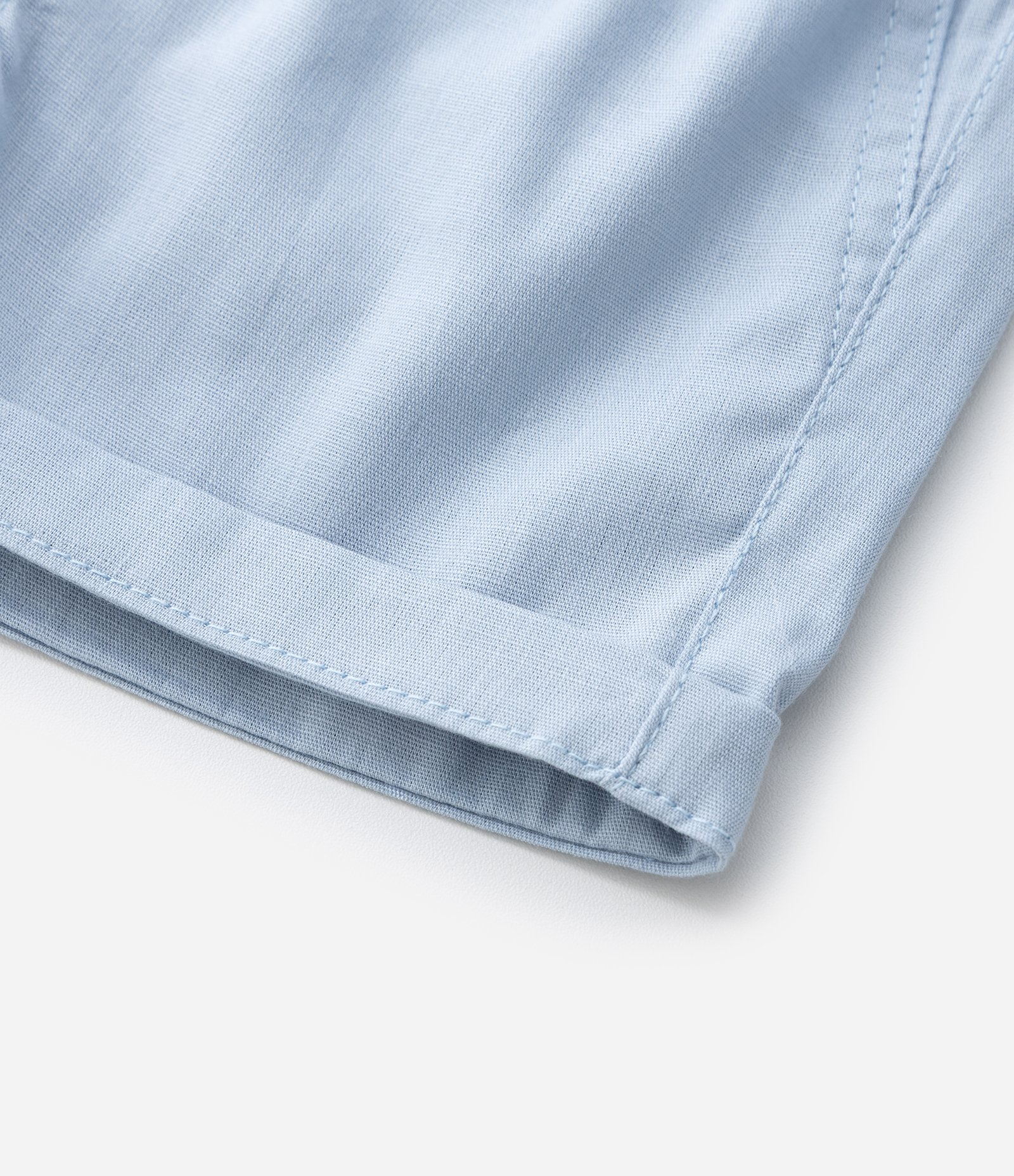 Bermuda Infantil em Sarja com Cós Elástico - Tam 1 a 6 Anos Azul 6