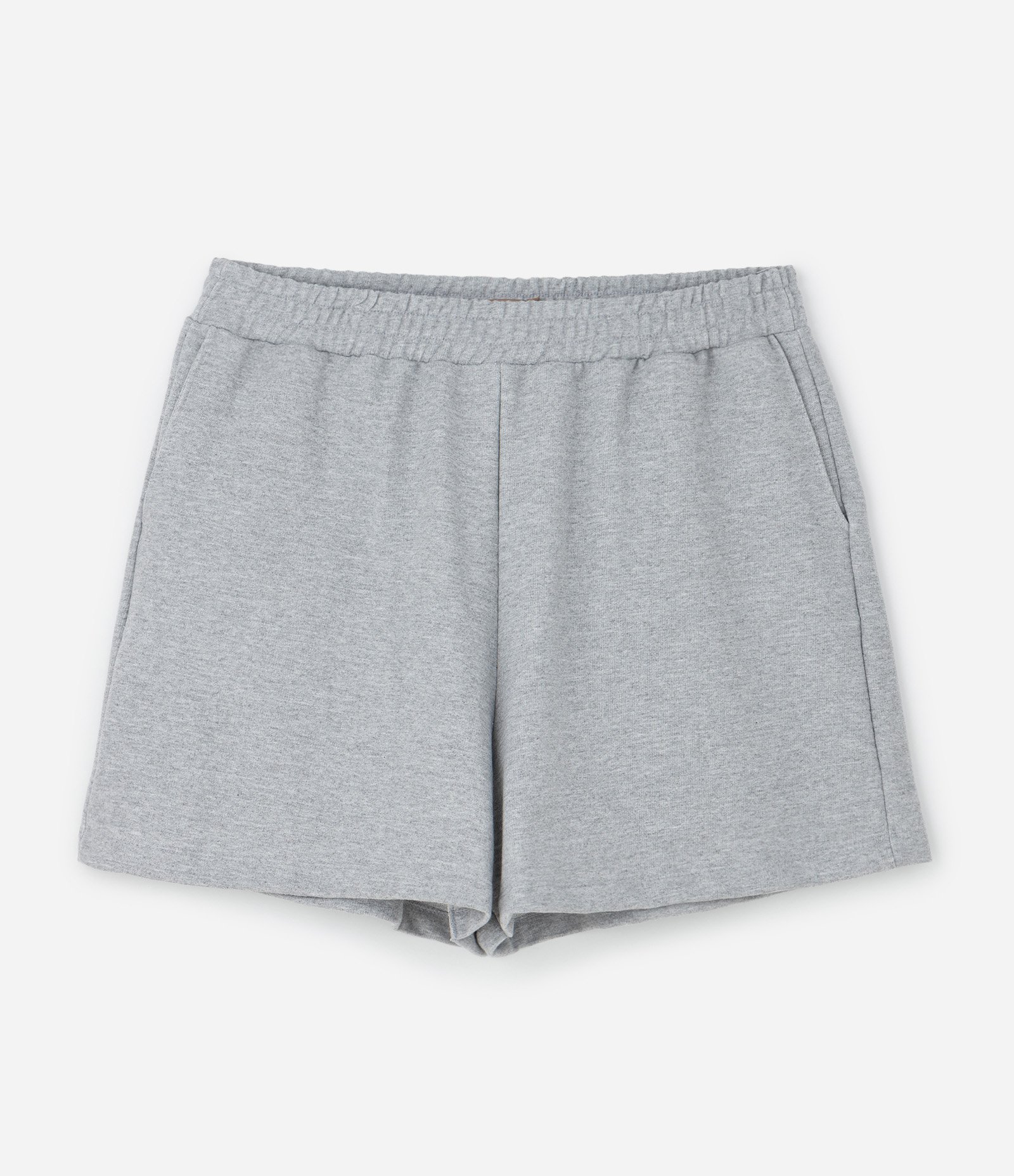 Short Runner em Moletom com Bolso Curve & Plus Size Cinza 1