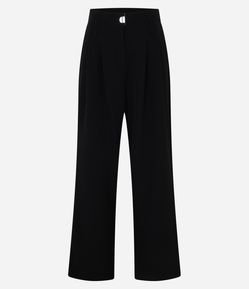 Calça Wide Leg Alfaiatada com Pregas Frontais