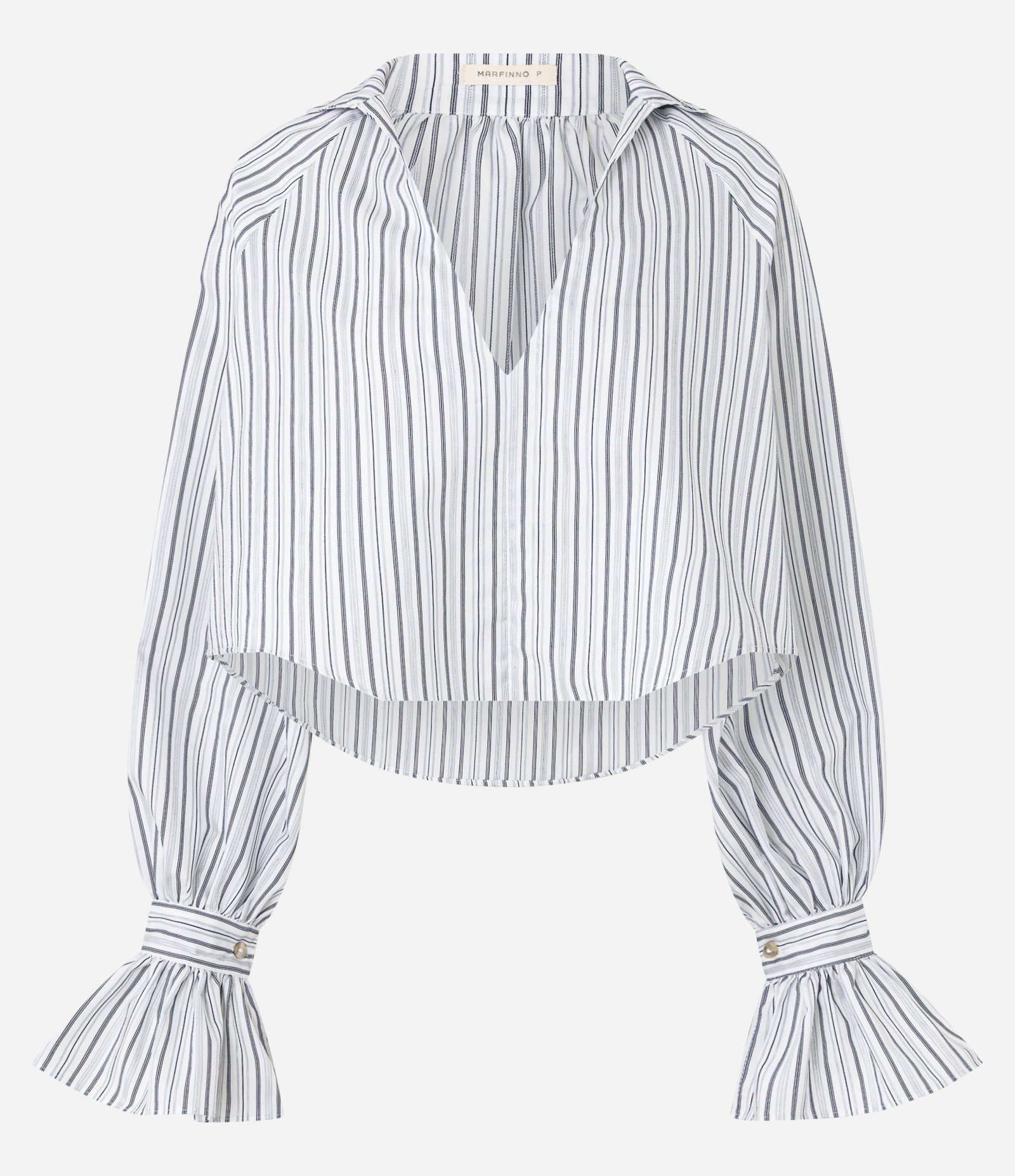 Camisa Alfaiatada Listrada em Algodão com Punho Diferenciado Multicores 5