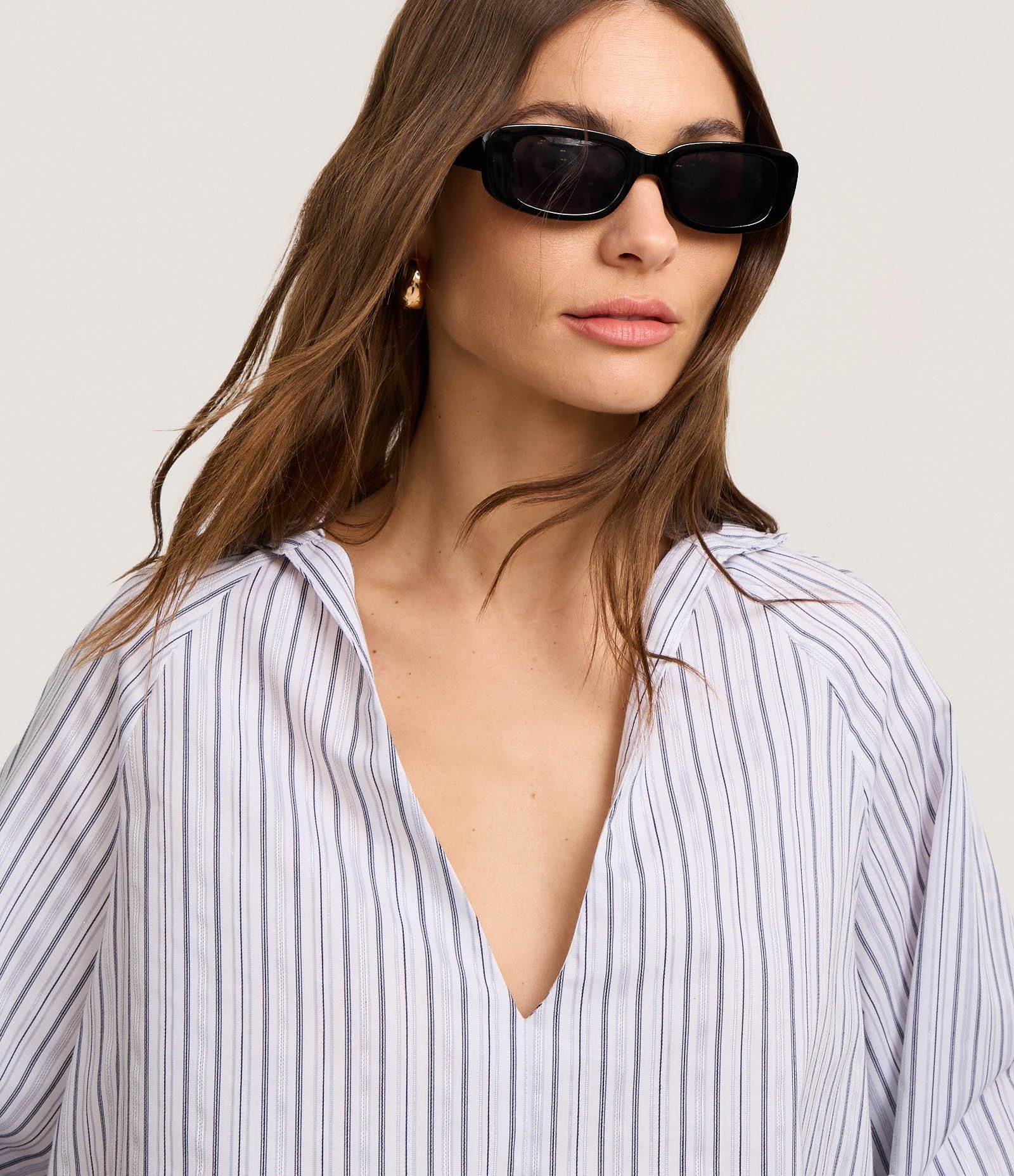 Camisa Alfaiatada Listrada em Algodão com Punho Diferenciado Multicores 4