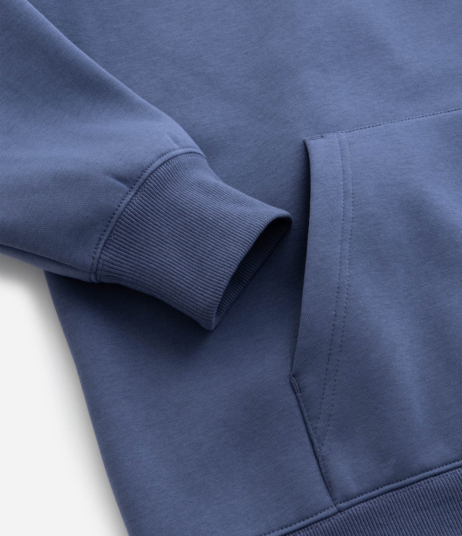 Casaco Fechado Esportivo em Moletom com Felpa e Capuz Curve & Plus Size Azul 9