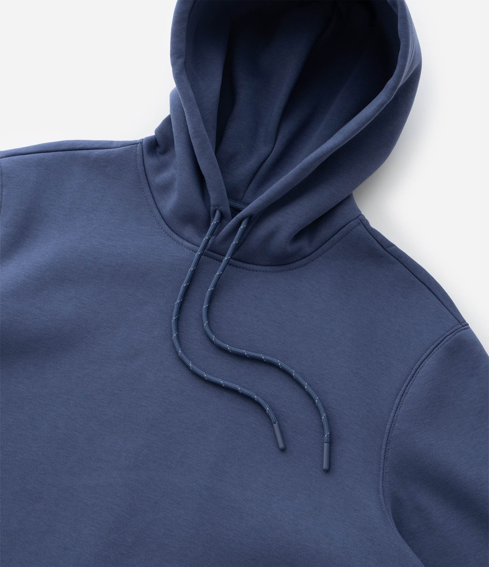 Casaco Fechado Esportivo em Moletom com Felpa e Capuz Curve & Plus Size Azul 10