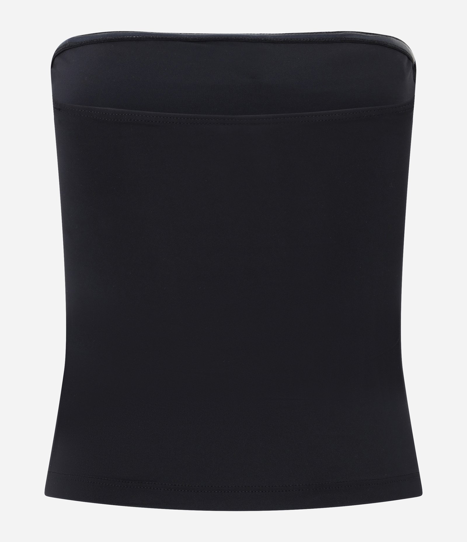 Blusa Tomara Que Caia em Microfibra com Detalhe Dourado Preto 6