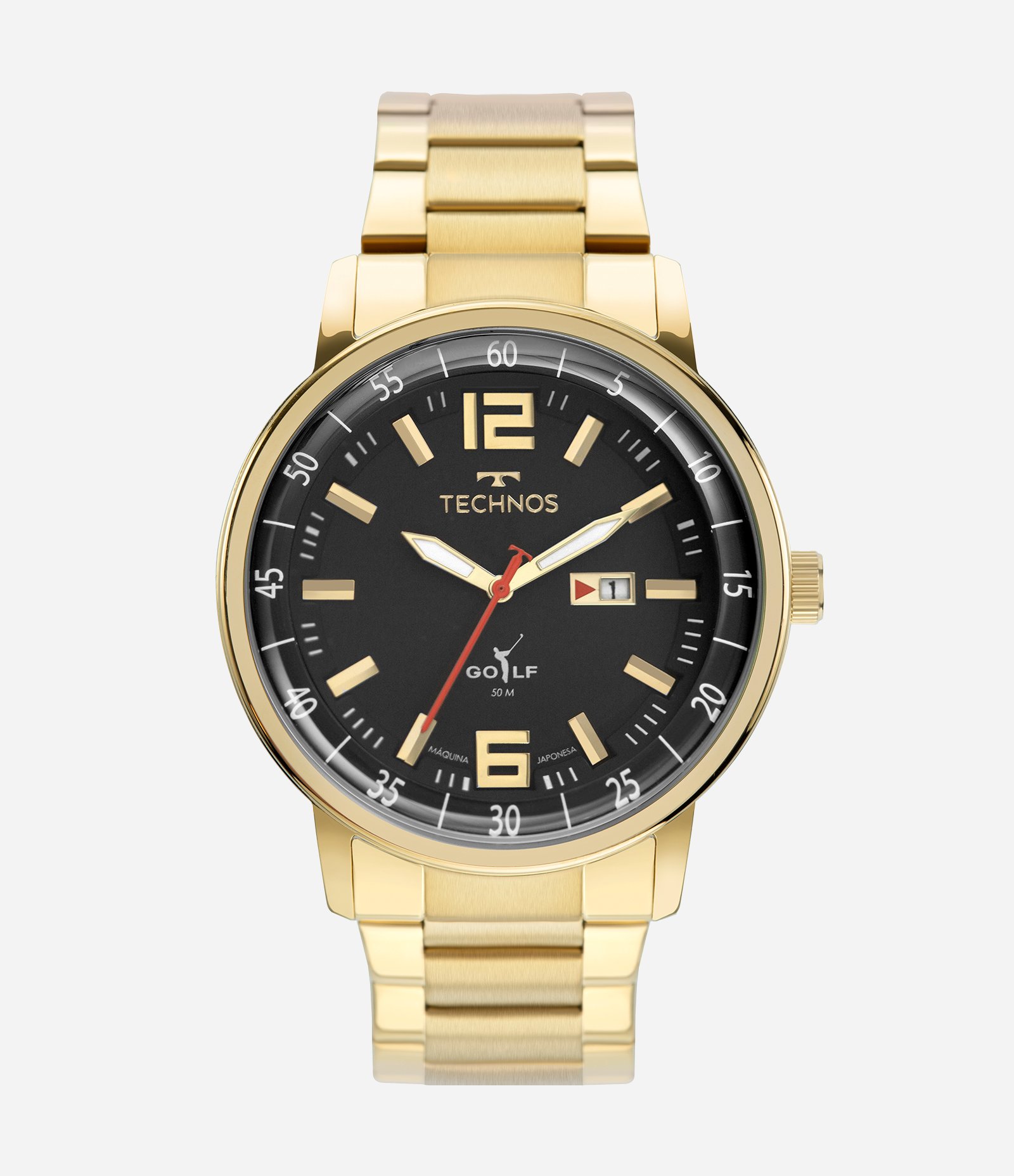 Relógio Analógico Aço Technos       Dourado 1