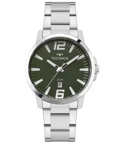 Relogio Analógico Masculino com Caixa em Aço e Pulseira em Aço Technos