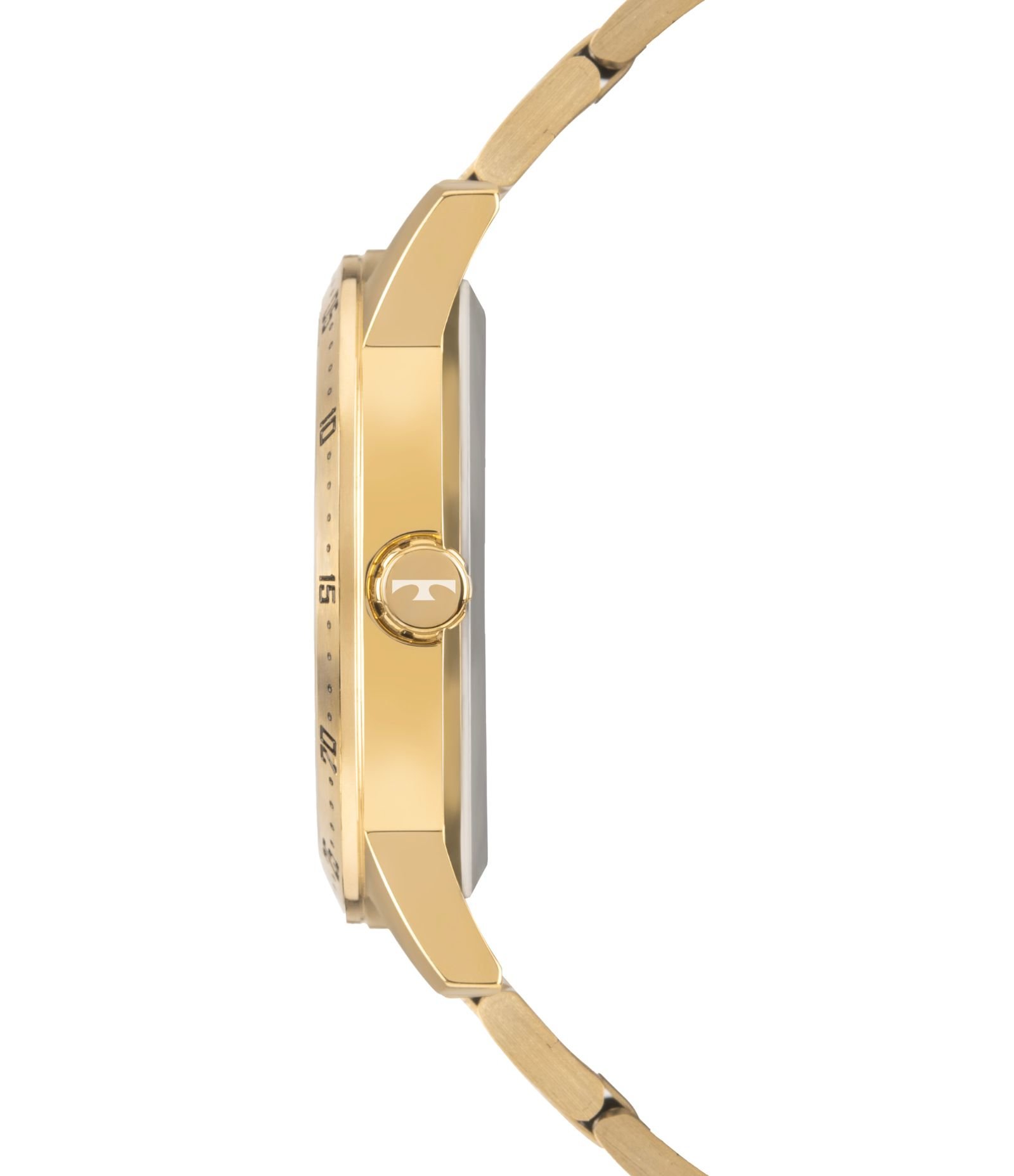 Relógio Analógico Masculino com Caixa em Aço e Pulseira em Aço Technos Dourado 2