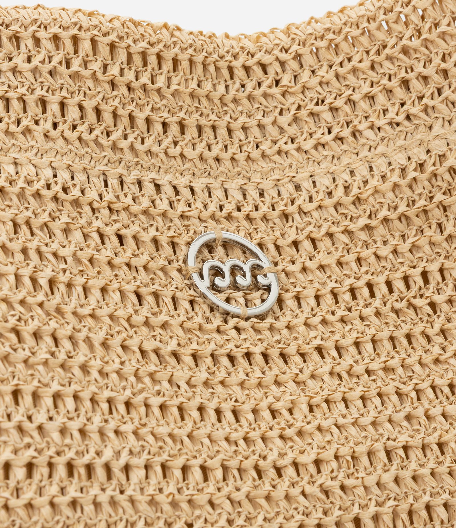 Bolsa de Praia em Palha com Alça de Corda Bege 5