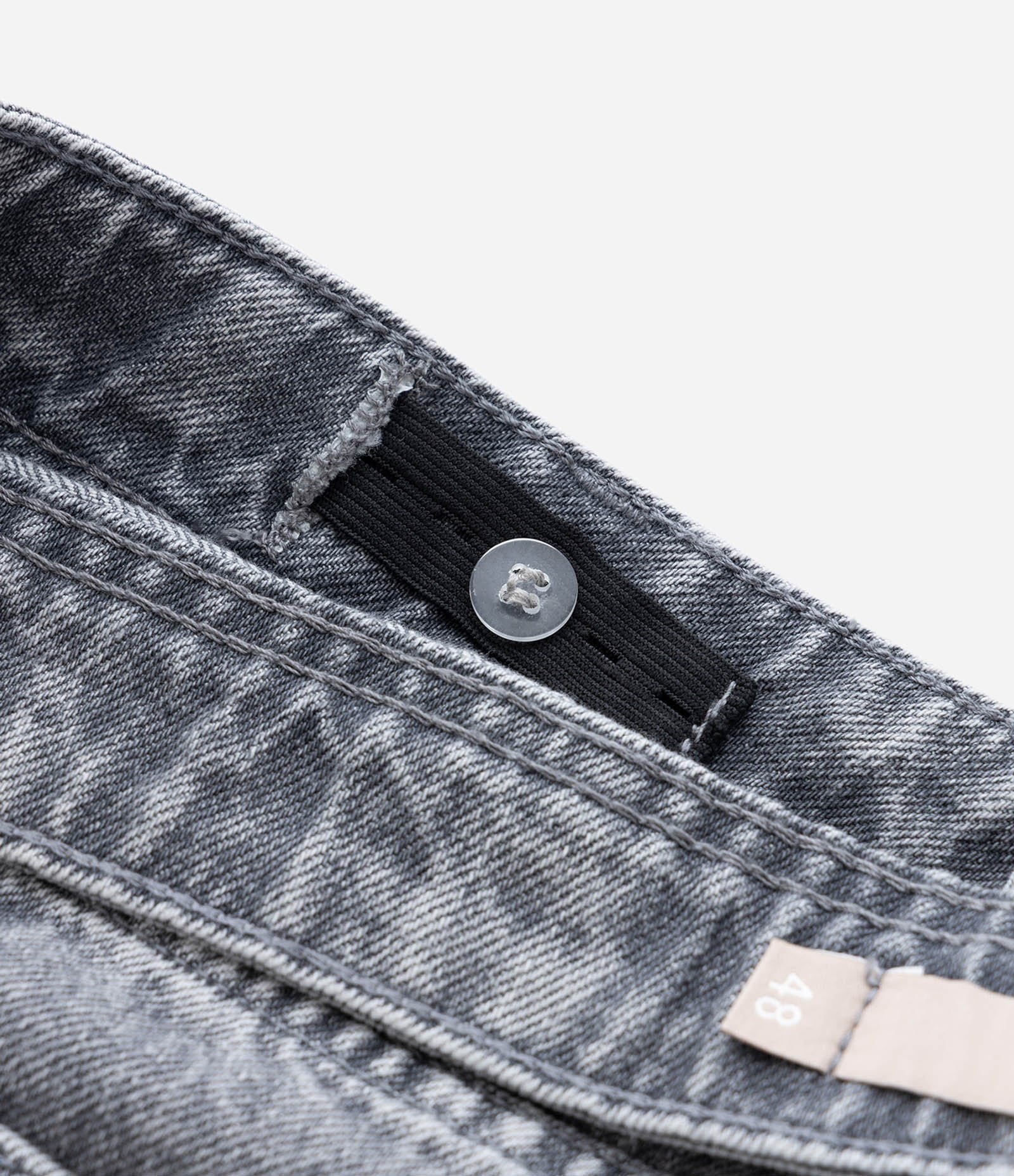 Calça Wide Leg Jeans com Brilhos Curve & Plus Size Cinza 8