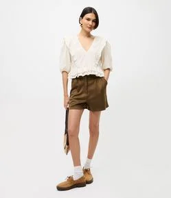 Short em Suede com Passantes