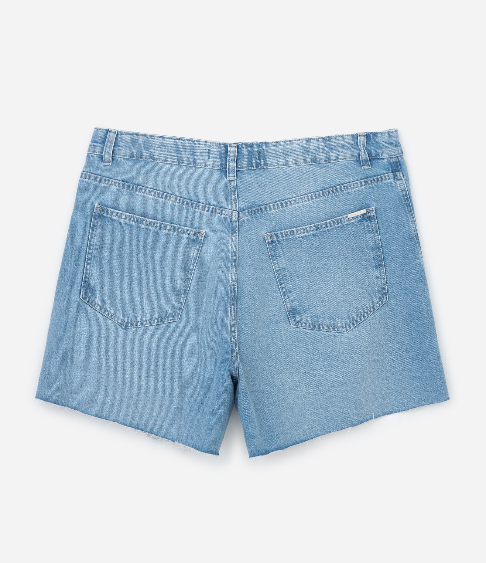Short Evasê em Jeans com Barra a Fio Curve & Plus Size Azul 2