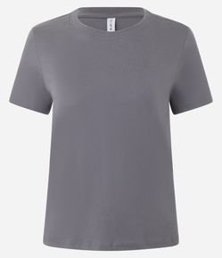Camiseta Regular Básica em Algodão