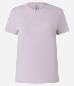 Camiseta Regular Básica em Algodão