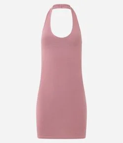 Vestido Curto em Algodão em Frente Única