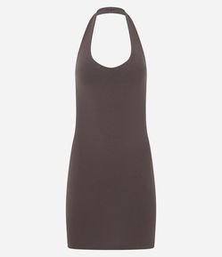 Vestido Curto em Algodão em Frente Única