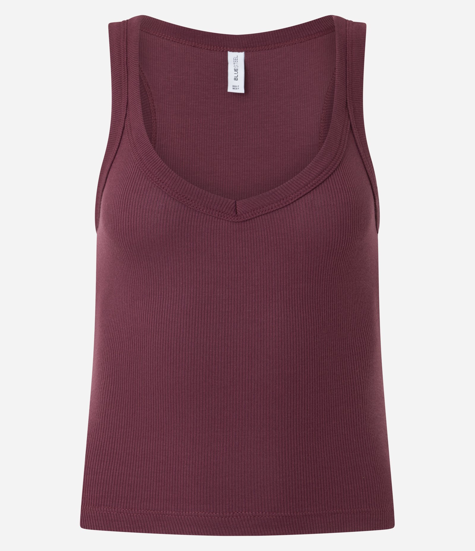 Blusa Sem Manga com Decote em V Vermelho 2