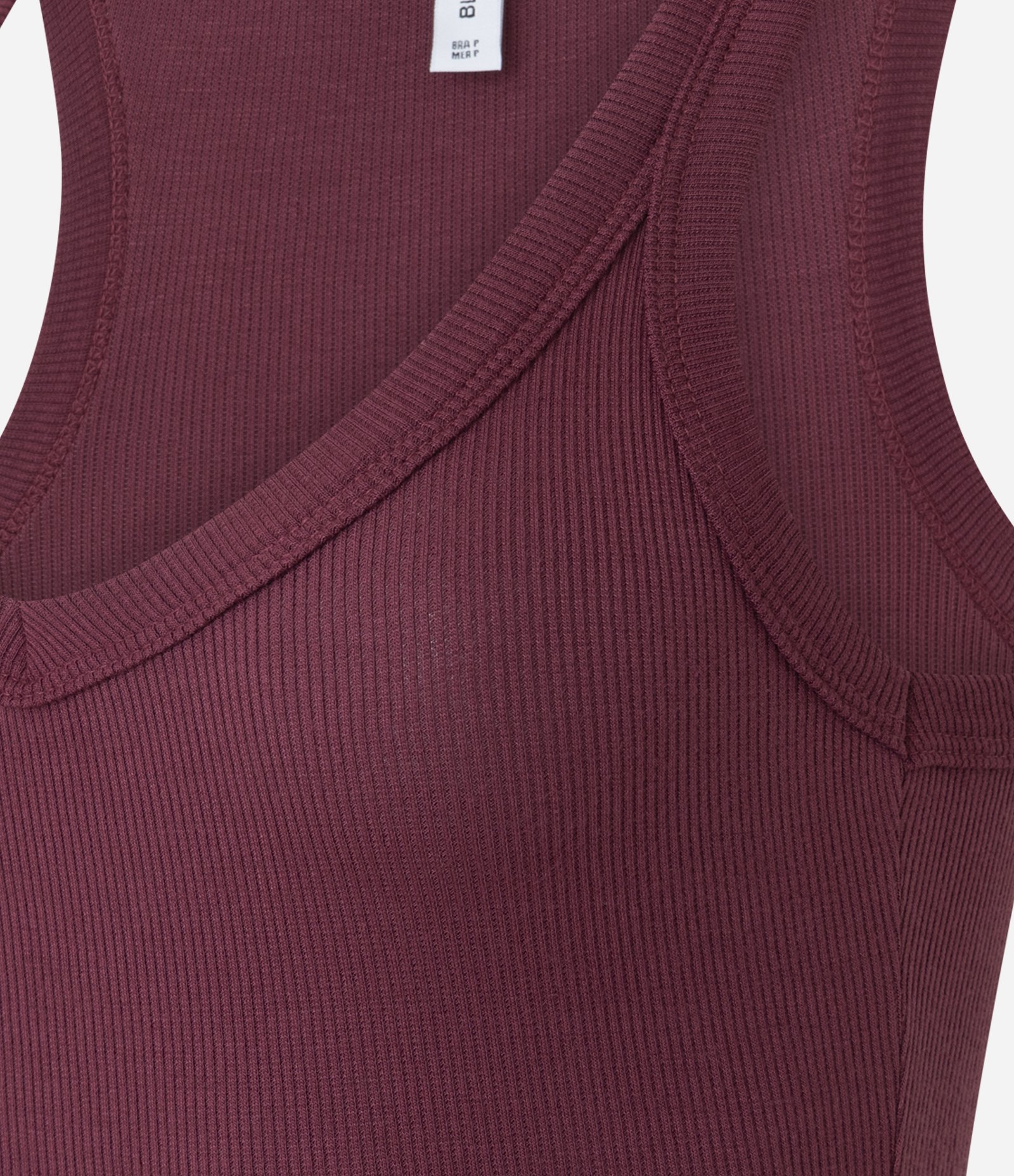 Blusa Sem Manga com Decote em V Vermelho 4